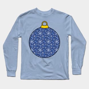 Christmas ornament Snow Blue Long Sleeve T-Shirt